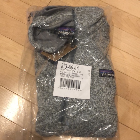 Patagonia better sweater 3/4 zip new grey - Picture 3 of 6